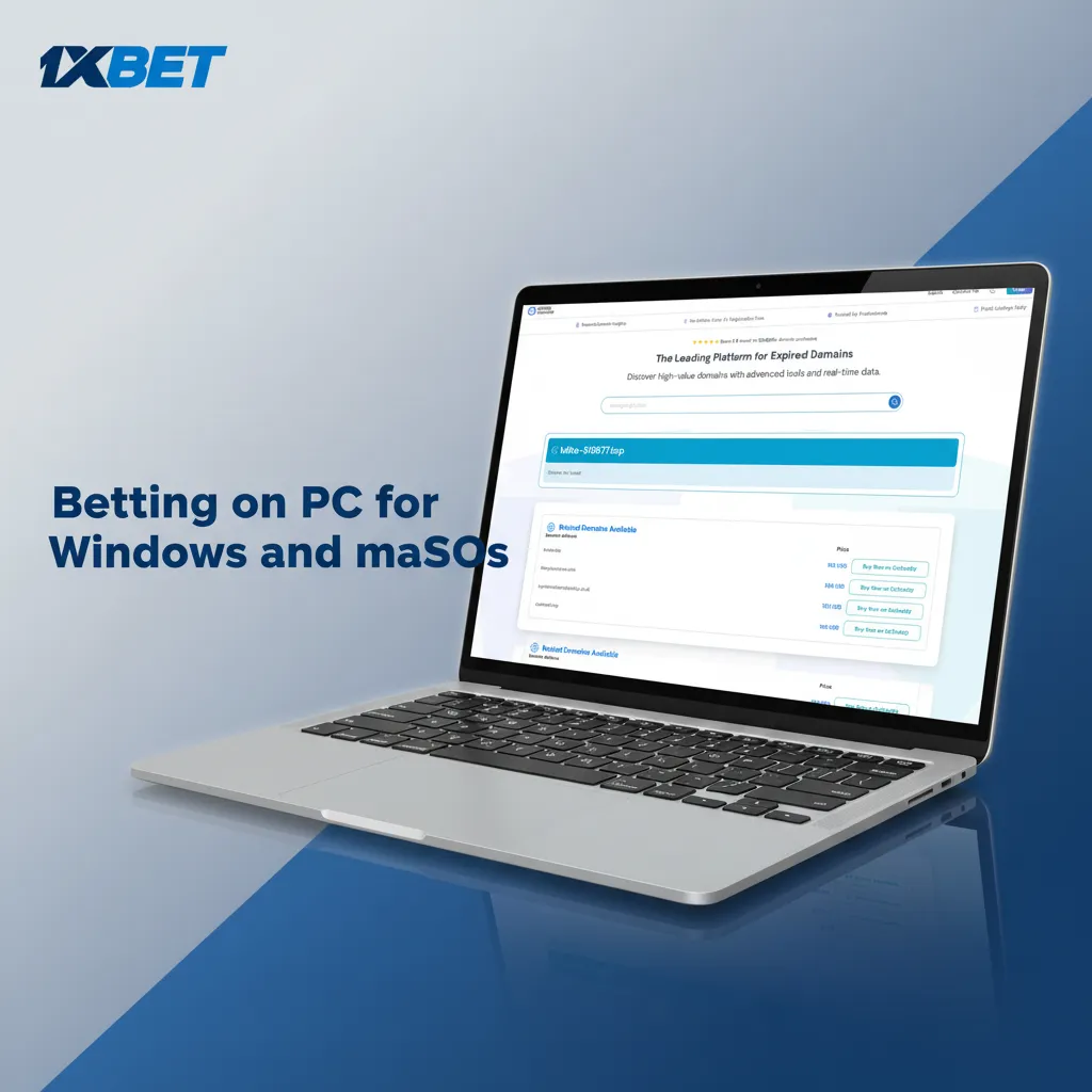 Windows and Mac screens showing betting site in browser; no desktop app needed for bets and casino games.