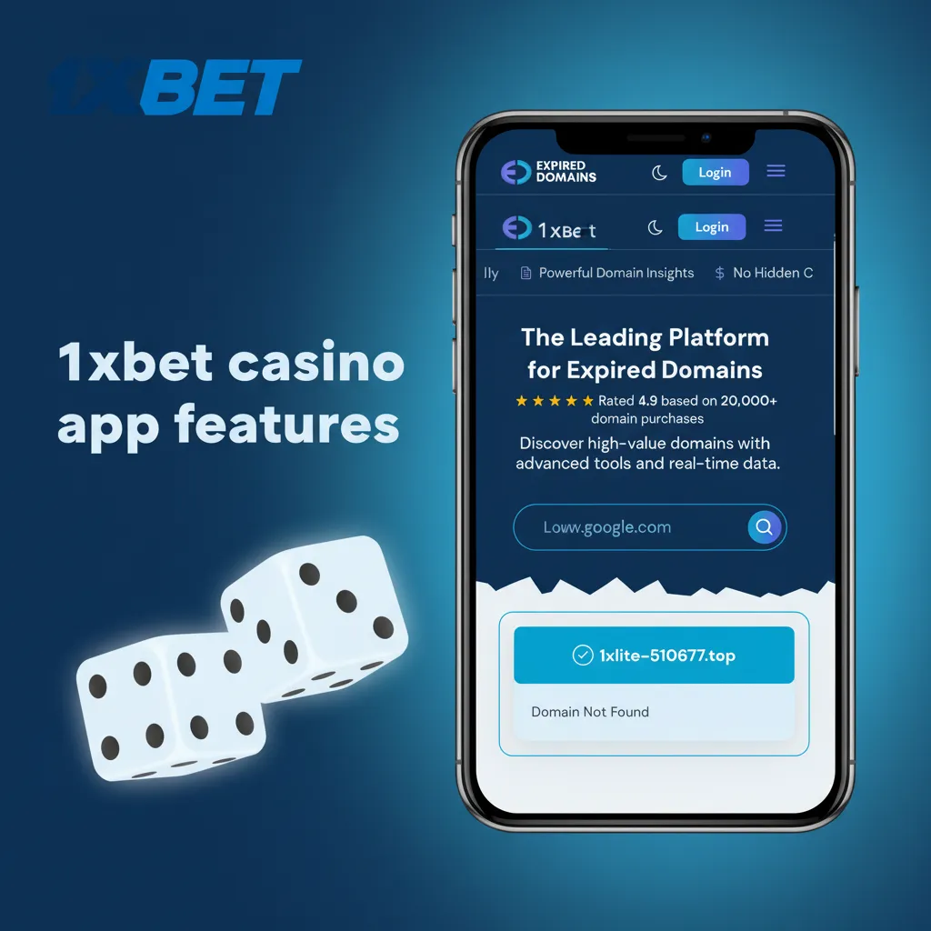 1xBet app casino lobby with slots (Sweet Bonanza, Book of Dead), live dealers, and free spin promos