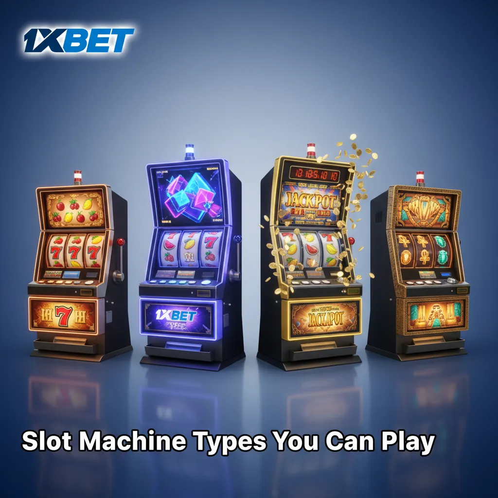 Icons of slot types: Classic, Video, Megaways, Hold & Win, Cluster Pays, Ways to Win, Jackpots, Book, Fruit, Bonus Buy, 3D.