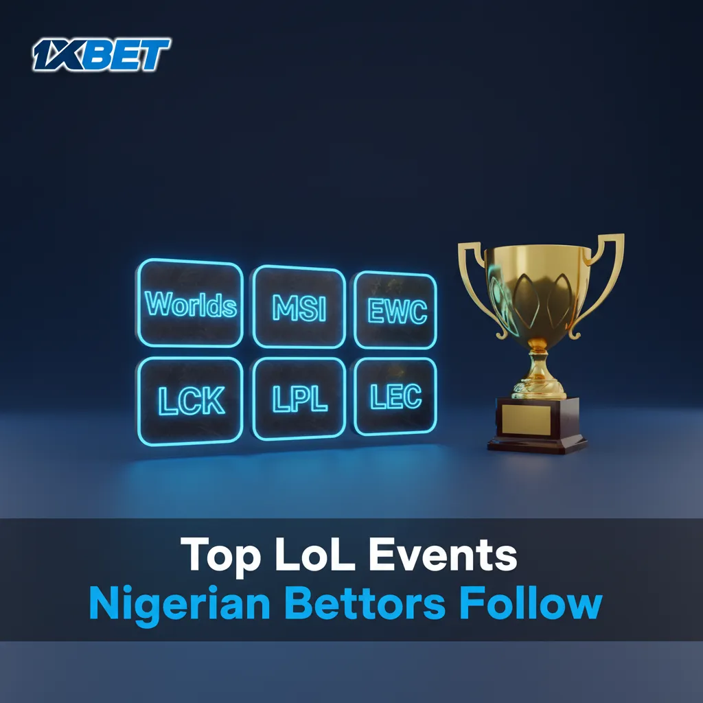 Top LoL events Nigerian bettors follow: Worlds, MSI, EWC, LCK, LPL, LEC; year-round action, odds, West Africa times.