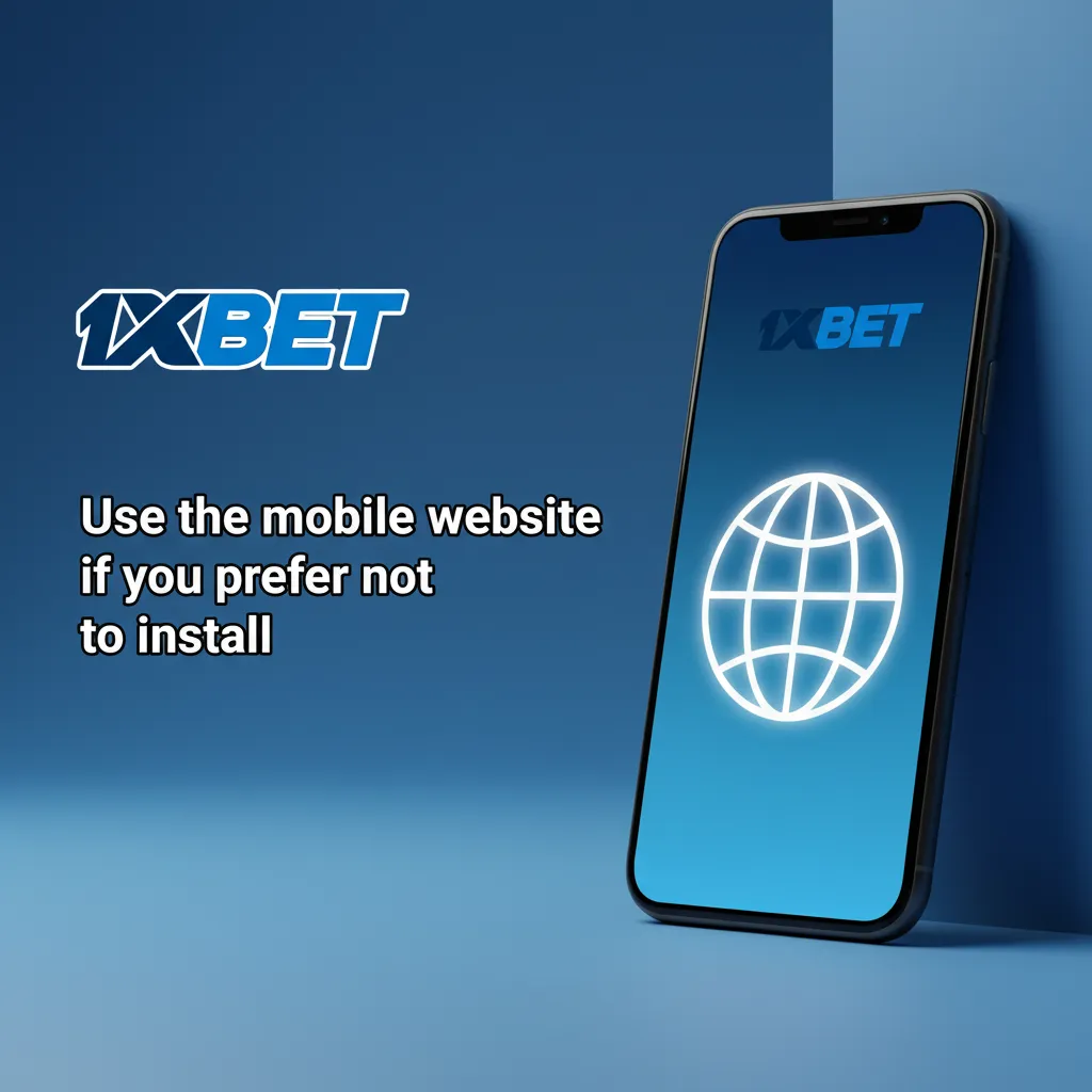 Optimized mobile website for smartphones and tablets: betting, live odds, and casino games without downloading an app.