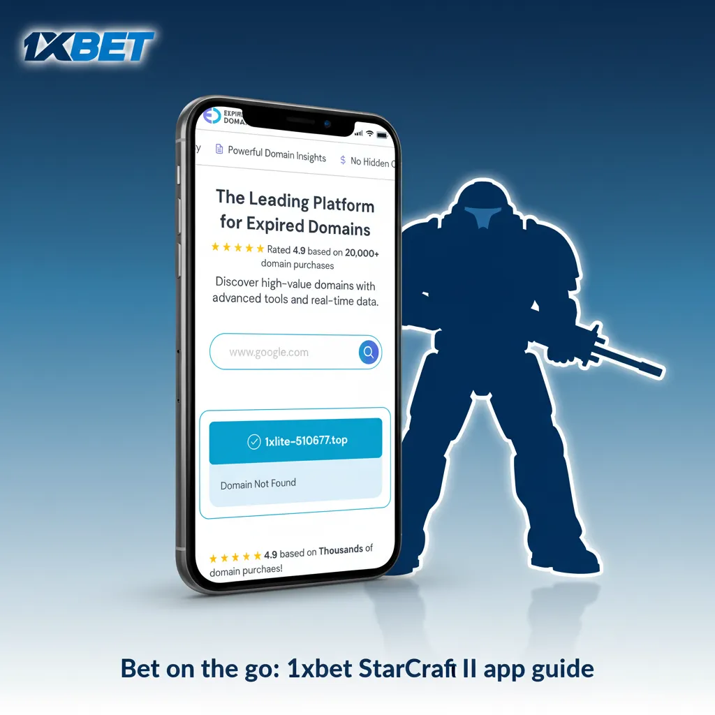 Smartphone showing 1xbet StarCraft II betting app with live odds, cash out, and stake in ₦.